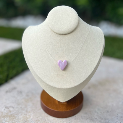 Rose heart necklace