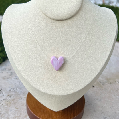 Rose heart necklace